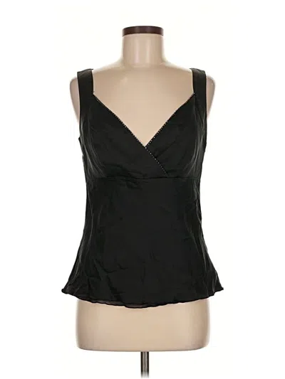 Pre-owned Classiques Entier Sleeveless Silk Top Black Sweetheart Neckline Tops