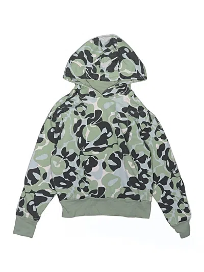 Pre-owned Adidas Originals Kids' Pullover Hoodie In Green