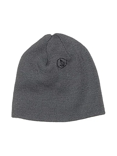 Pre-owned Volcom Kids' Beanie Hat In Gray
