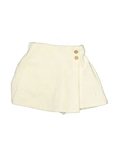 Pre-owned Zara Kids' Skirt In White