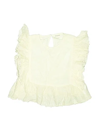 Pre-owned Crewcuts Kids' Sleeveless Blouse In Yellow
