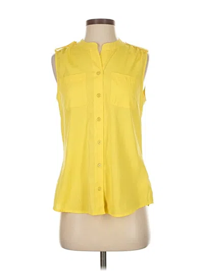 Pre-owned Banana Republic Factory Store Sleeveless Blouse In Yellow