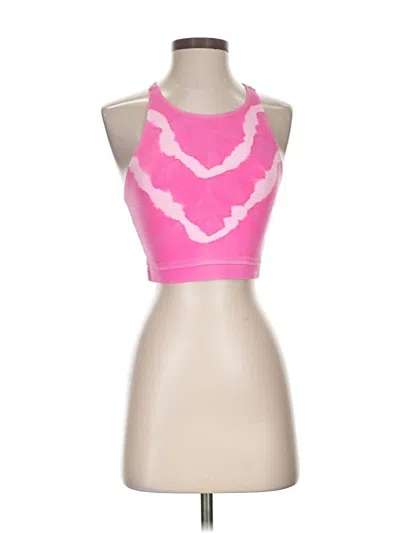 Pre-owned Electric & Rose Tank Top Pink Halter Neckline Tops