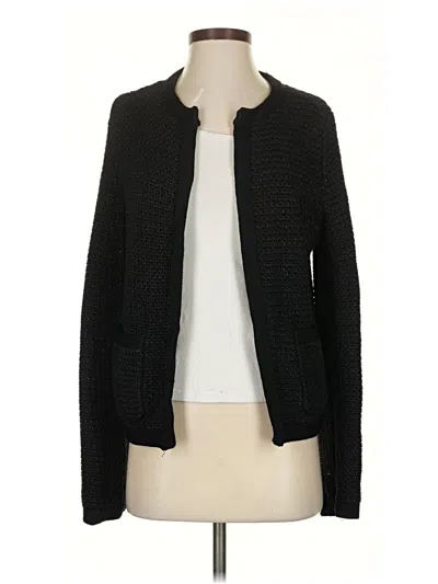 Pre-owned Ann Taylor Cardigan Sweater In Black