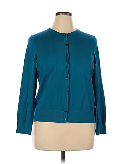 Pre-owned Charter Club Cardigan Sweater In Blue