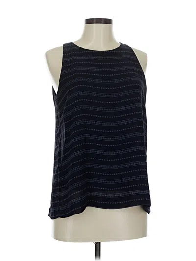 Pre-owned Ann Taylor Sleeveless Blouse In Black