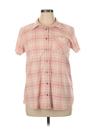 Pre-owned Brooks Brothers Short Sleeve Button Down Shirt In Pink