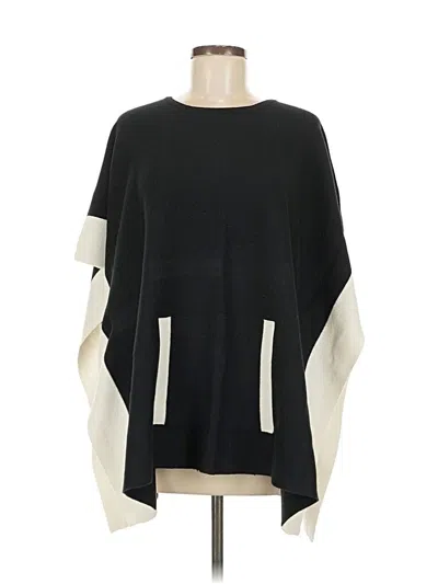 Pre-owned Talbots Poncho In Black