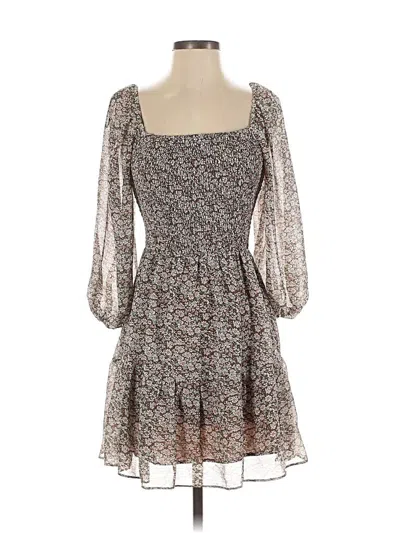 Pre-owned Lush Cocktail Dress In Brown