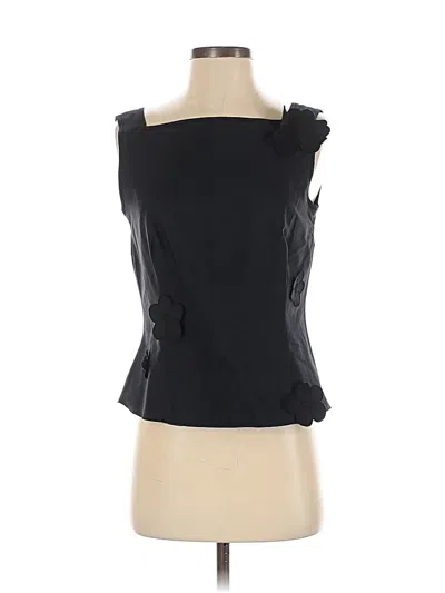 Pre-owned Akris For Bergdorf Goodman Tank Top Black Strapless Neckline Tops
