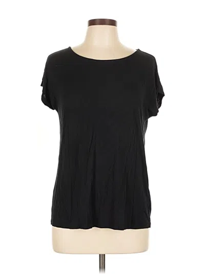 Pre-owned Tahari Short Sleeve T-shirt In Black