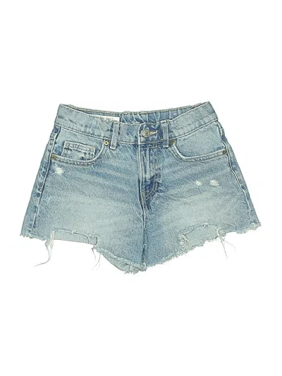 Pre-owned Zara Kids' Denim Shorts In Blue
