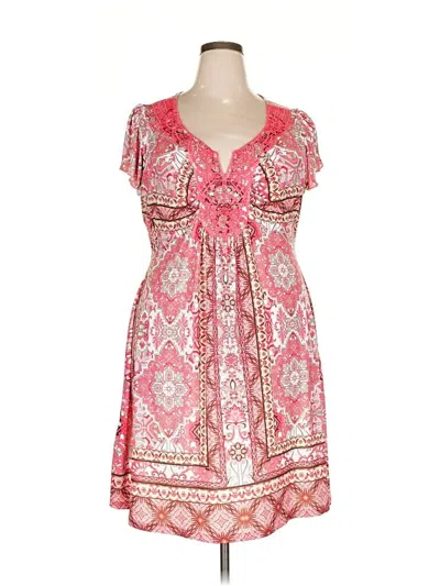 Pre-owned Style & Co Casual Dress In Pink