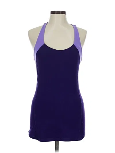 Pre-owned Lululemon Athletica Tank Top Purple Halter Neckline Tops