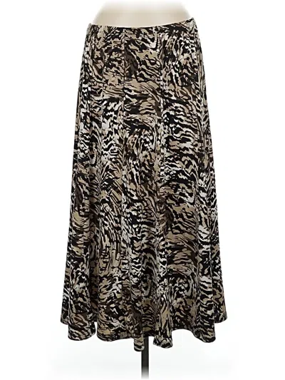 Pre-owned Jm Collection Casual Skirt In Gold