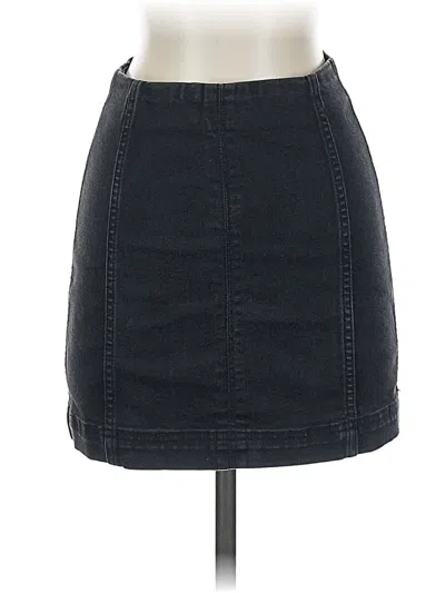 Pre-owned Wild Fable Denim Skirt In Black