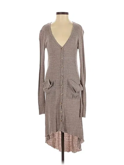 Pre-owned Fp Beach Cardigan Sweater In Gray