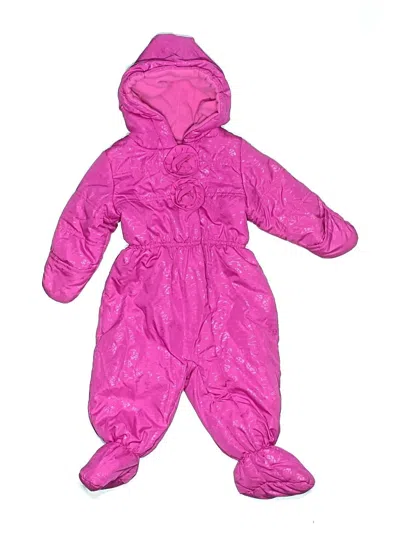 Pre-owned Rothschild Babies' Long Sleeve Onesie In Pink