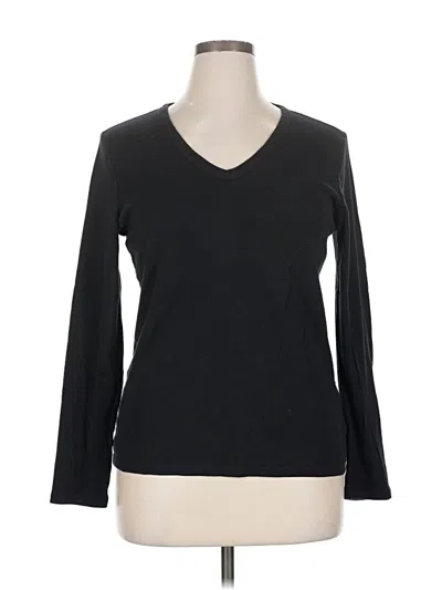 Pre-owned Gap Long Sleeve T-shirt In Black