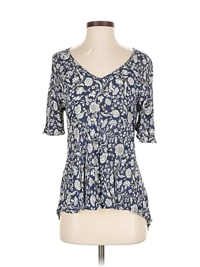 Pre-owned Rachel Zoe Short Sleeve T-shirt In Blue