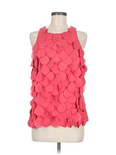 Pre-owned Ann Taylor Sleeveless Blouse In Pink