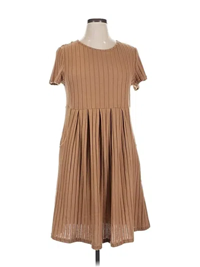 Pre-owned Emery Rose Casual Dress In Brown
