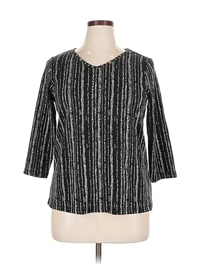 Pre-owned Rafaella 3/4 Sleeve T-shirt In Silver