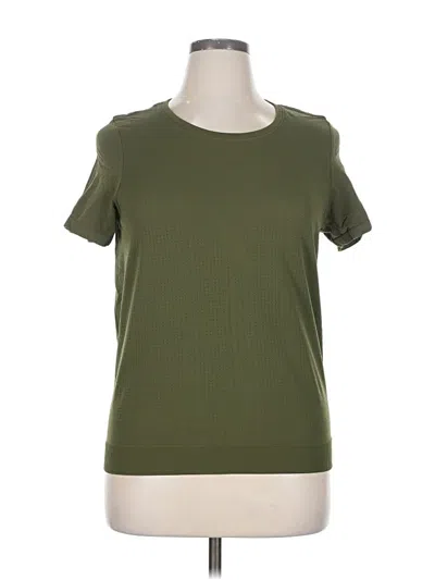 Pre-owned Athleta Short Sleeve T-shirt In Green