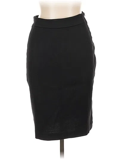 Pre-owned Diane Von Furstenberg Wool Skirt In Black