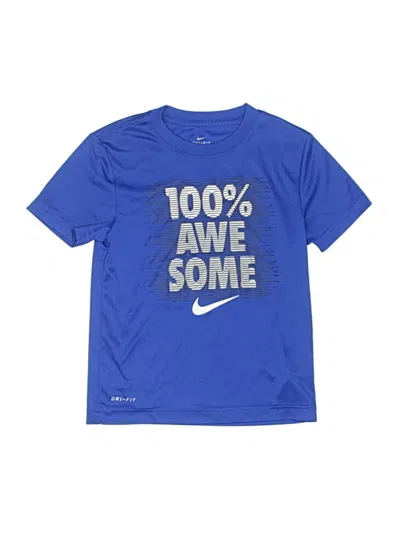 Pre-owned Nike Kids' Active T-shirt In Blue