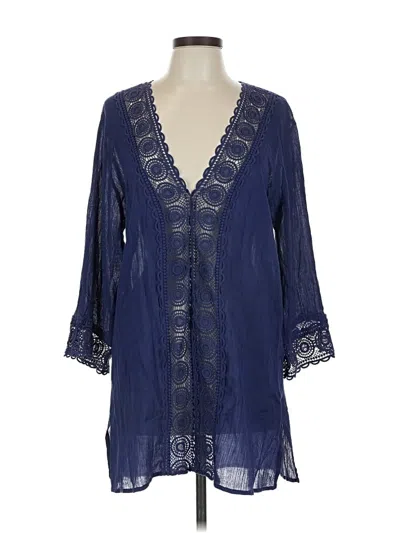 Pre-owned La Blanca Kimono In Blue