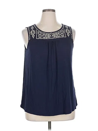 Pre-owned Skies Are Blue Sleeveless T-shirt In Blue