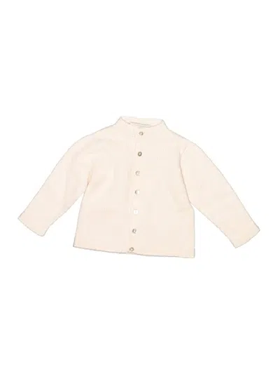 Pre-owned Assorted Brands Babies' Cardigan Sweater In White