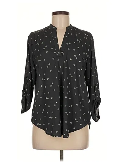 Pre-owned Lush 3/4 Sleeve Blouse In Gray