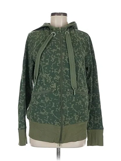 Pre-owned Cabi Zip Up Hoodie In Green