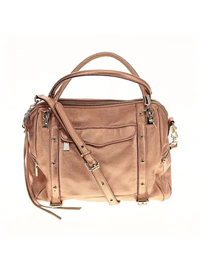 Pre-owned Rebecca Minkoff Leather Satchel In Gold