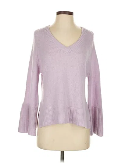 Pre-owned Autumn Cashmere Cashmere Pullover Sweater In Purple