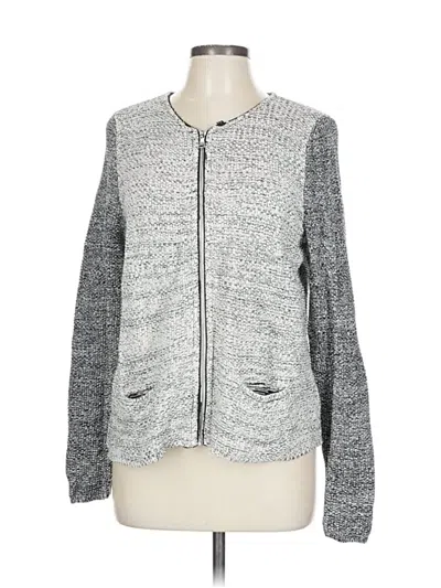 Pre-owned Talbots Cardigan Sweater In Gray