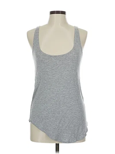 Pre-owned David Lerner Tank Top Gray Halter Neckline Tops