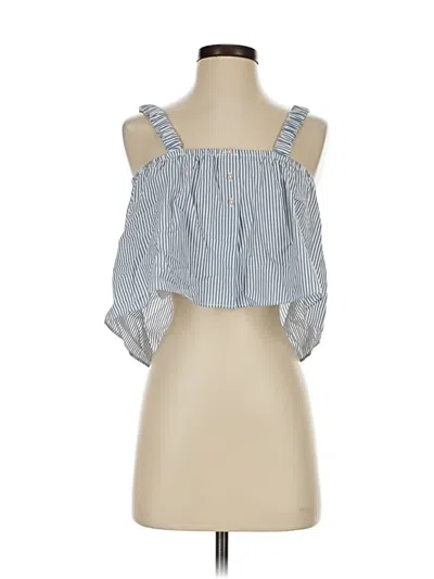 Pre-owned Abercrombie & Fitch Sleeveless Blouse In Blue