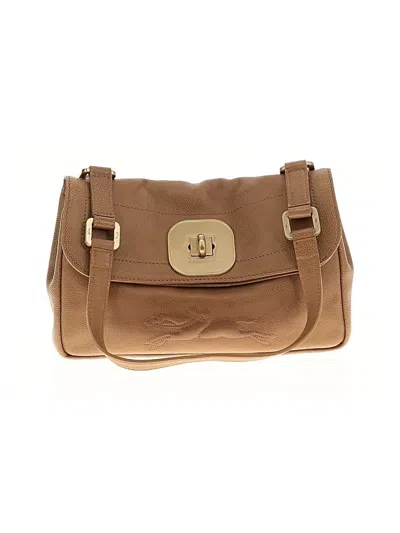 Pre-owned Longchamp Leather Shoulder Bag In Brown