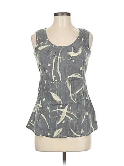 Pre-owned Simply Vera Vera Wang Sleeveless Blouse In Gray