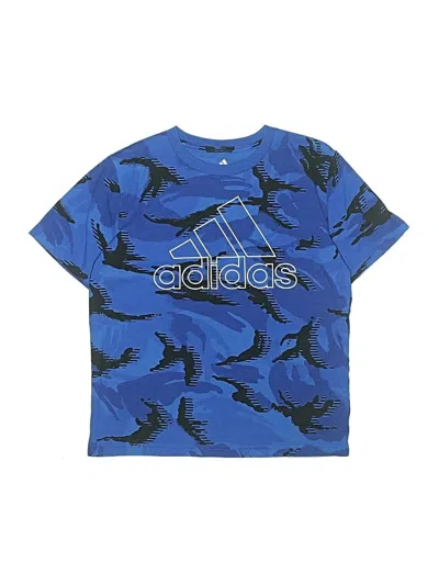 Pre-owned Adidas Originals Kids' Short Sleeve Top Blue Tops