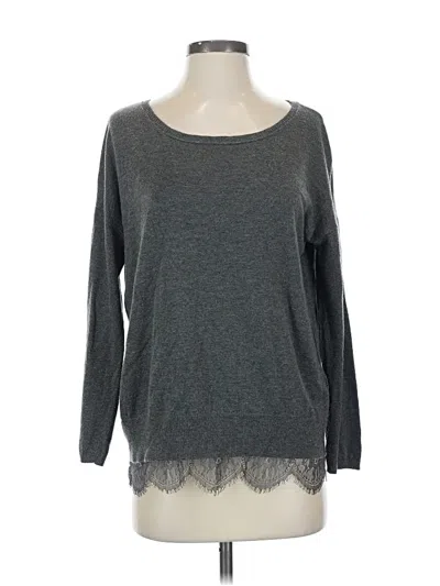 Pre-owned Joie Long Sleeve Top Gray Crew Neck Tops