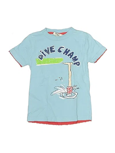 Pre-owned Mini Boden Kids' Short Sleeve T-shirt In Blue