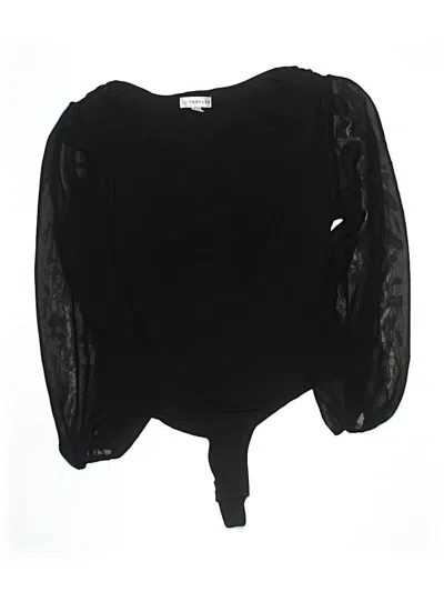 Pre-owned Frankly Apparel Long Sleeve Blouse In Black