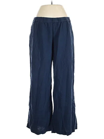 Pre-owned Caslon Linen Pants In Blue
