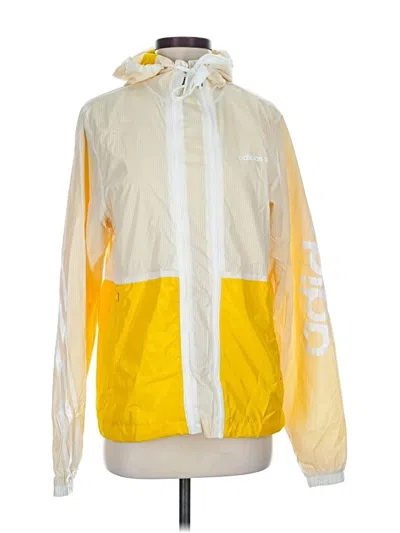 Pre-owned Adidas Originals Windbreaker Jacket In Yellow