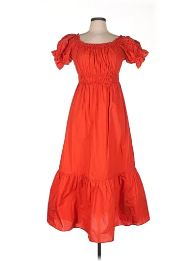 Pre-owned H&m Casual Dress In Orange