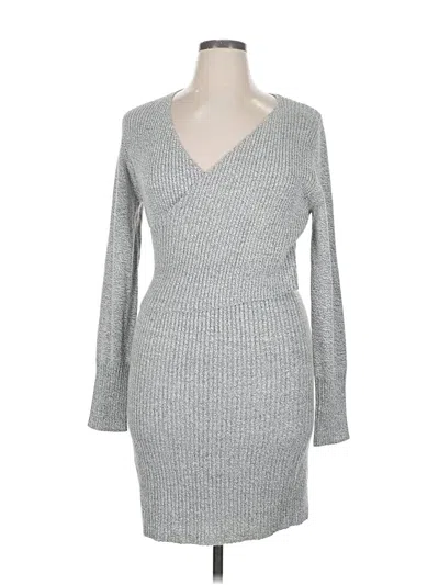 Pre-owned Avantlook Casual Dress In Gray